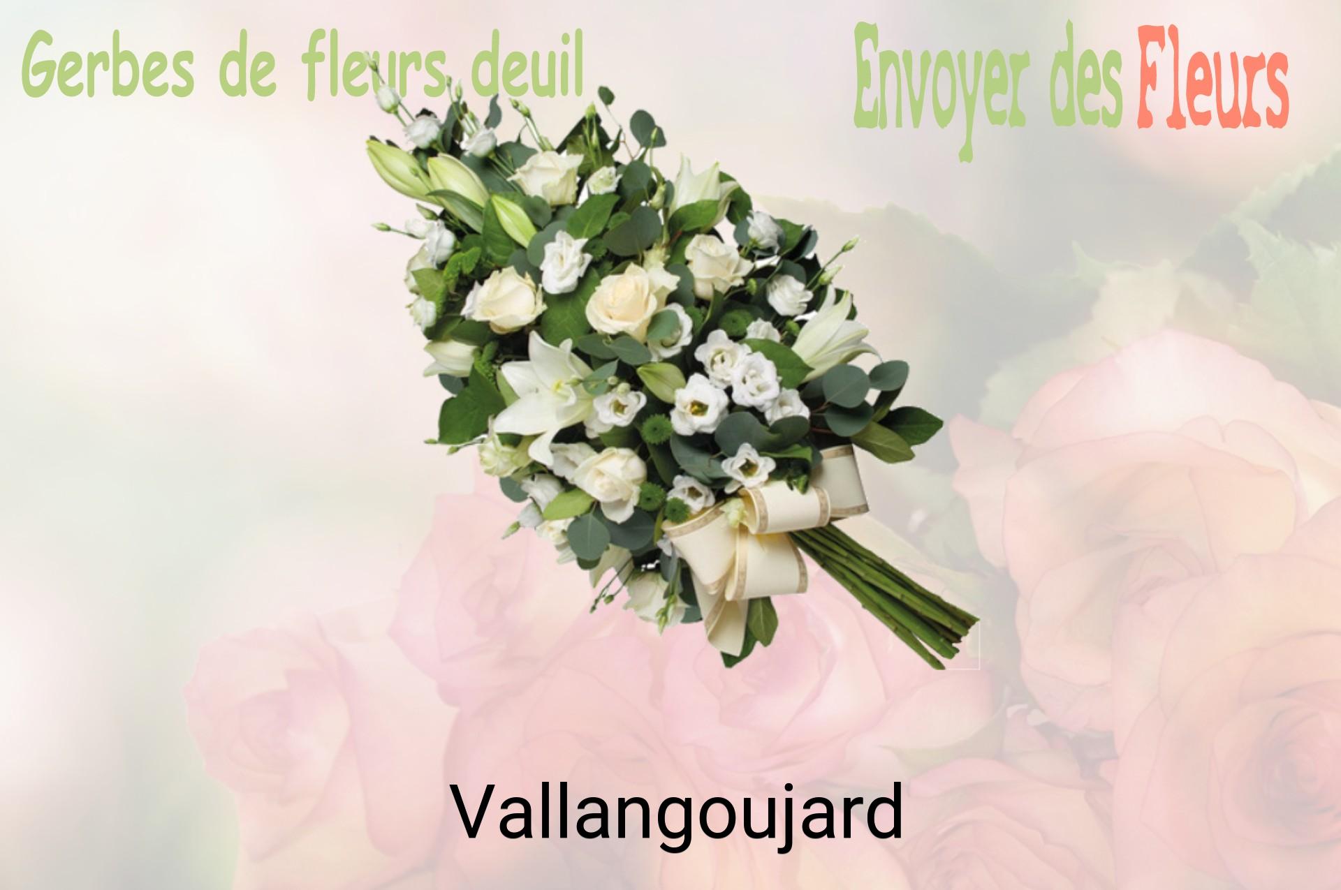 Gerbe de fleurs de deuil livrée à Vallangoujard